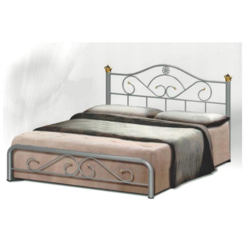 Red Dot Elegant Bed Frame Queen Size Silver w/ Gold