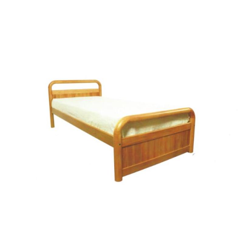 Red Dot Wooden Bed Frame Super Single Solid Mahogany Finish
