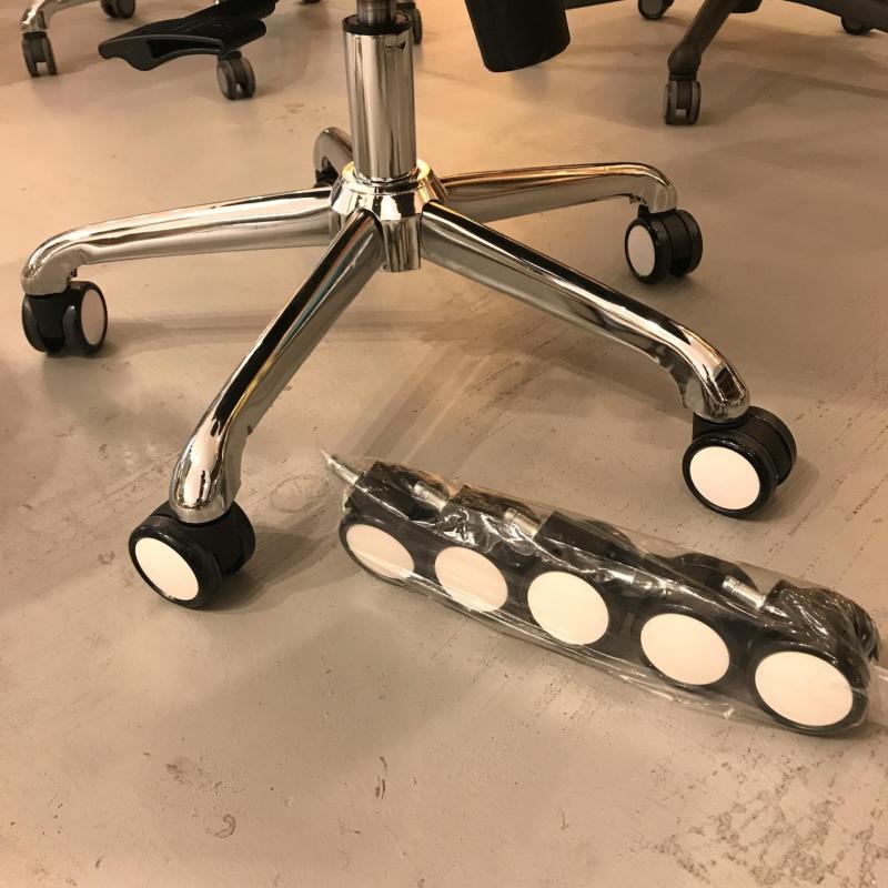 Scratch Proof Noise Free Universal Office Chair Castor Wheel Chair Wheels 5 Yrs Warranty (5 pcs) Singapore