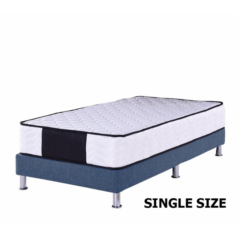 Single 3ft Divan Base * Dark Blue * Fabric Upholstery * Fast Delivery