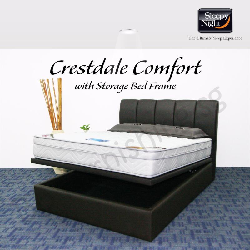 Sleepy Night (King) Crestdale Comfort Mattress with Jacinta Storage
Bedframe