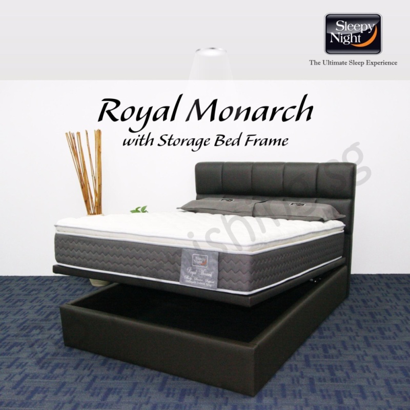 Sleepy Night (King) Royal Monarch Mattress with Jean Storage
Bedframe