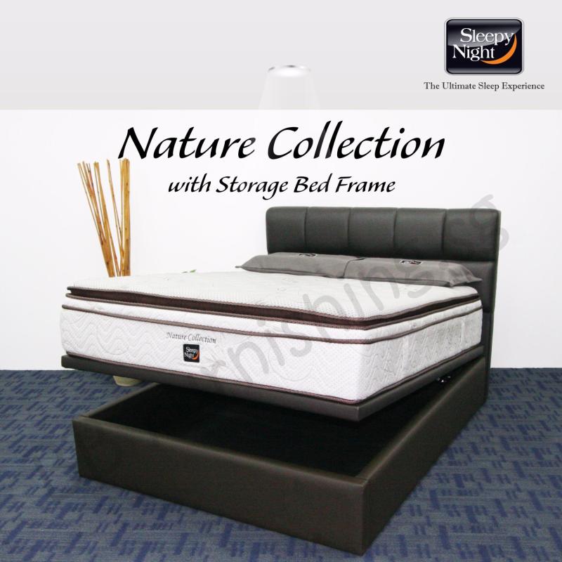 Sleepy Night (Queen) Nature Collection Mattress with Jean Storage
Bedframe