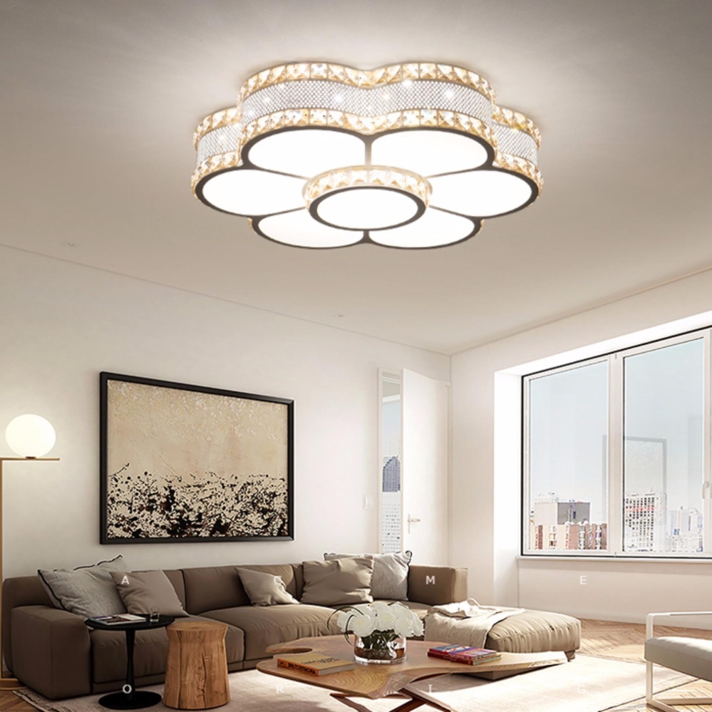 Sunflower Modern Crystal Led Ceiling Light 30w Cool White For Living Sunflower Modern Crystal Led Ceiling Light 30w Cool White For Living Room Dining Bedroom H1008