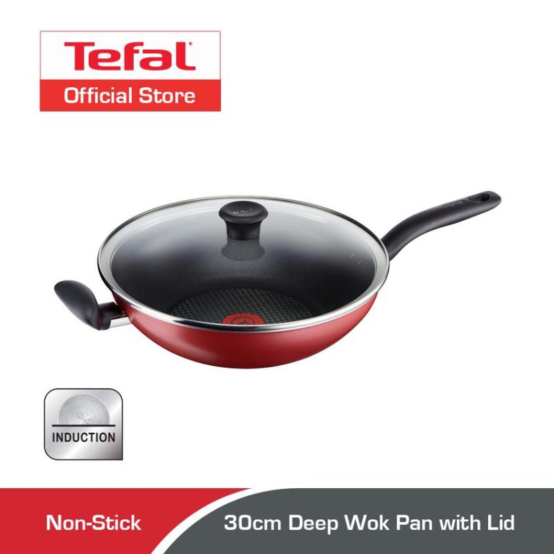 Tefal 30cm Pure Chef Deep Wok Pan with Lid C61794 Singapore