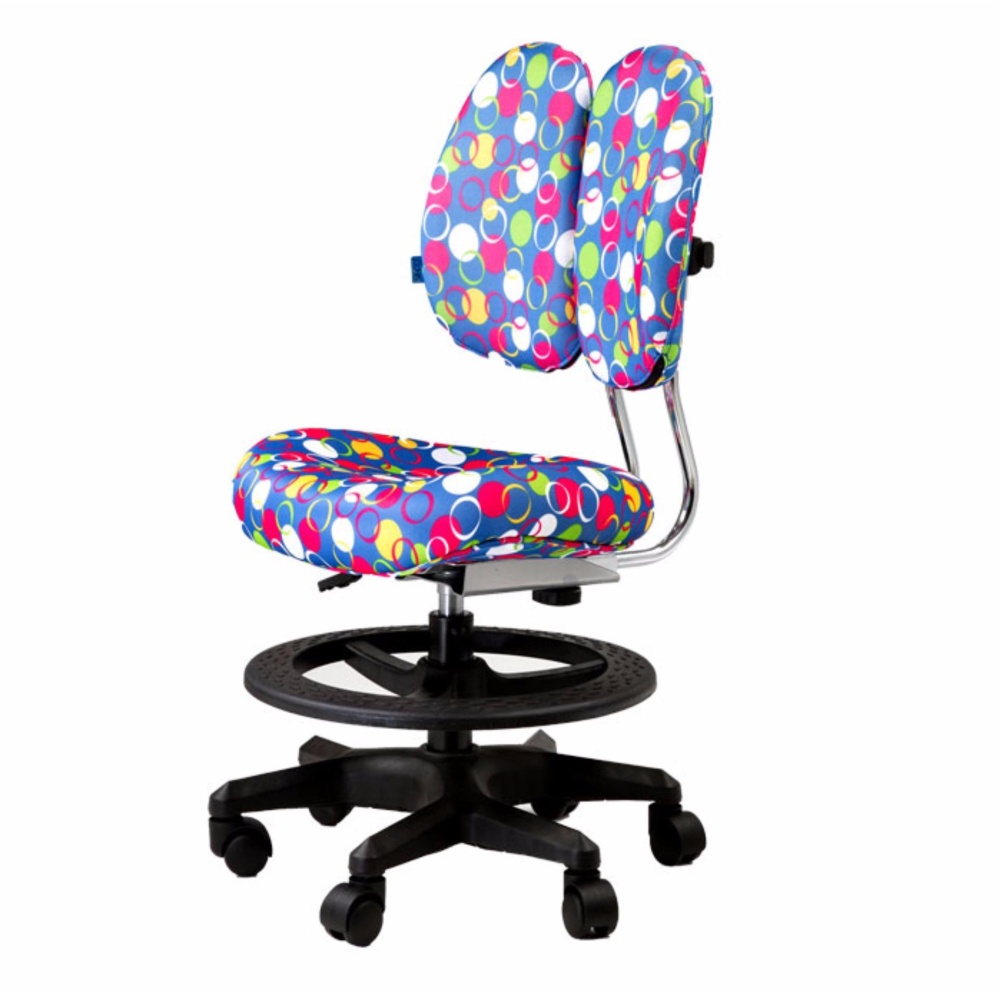 Twin Padded Kids Ergonomic Study Chair Blue Installation Option Twin Padded Kids Ergonomic Study Chair Blue Installation Option Available