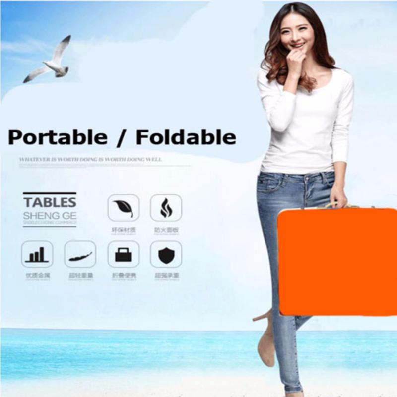 Upgraded version foldable portable Aluminum table 120x60 cm/ Six color options