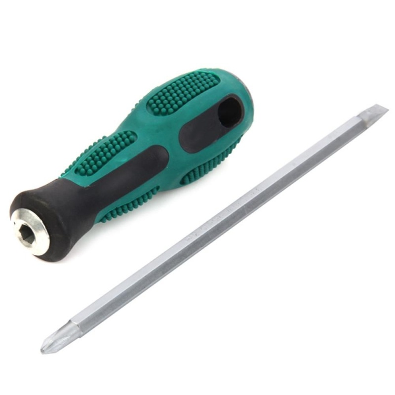 Weitus WTS-9907 2 Way Screwdriver with Cross / Flat Head (Green) - intl