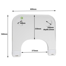 Wheelchair Lap Food Bed Tray Reading Eating Writing Table - intl