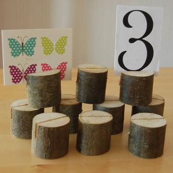 Wooden Name Place Card Holders Table Number Holder For Wedding Decor 10pcs July 2018 - 2 Wooden Name Place Card Holders Table Number Holder for Wedding Decor 10pcs - 2