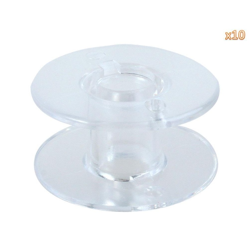 woowof Sewing Machine Bobbins for Singer (Clear, Set of 10) - intl