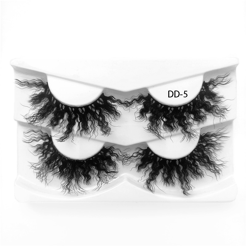 DAOQIWANGLUO 2 Pairs New New Lashes Type Eye Makup Tools Charming Pop Styles Eye Lashs Extension 3D Eyelashes Natural Long Wispy Fluffy Curly False Eyelashes