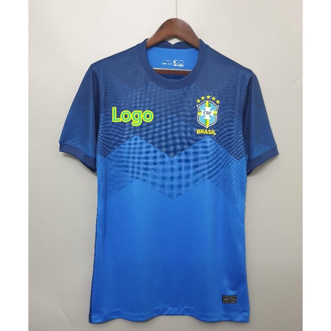 2023 Women Brazil Away Blue Jersey - Kitsociety