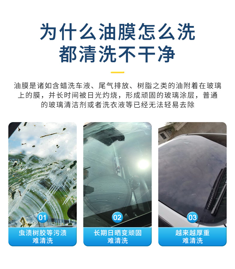 Sopami car oil film cleaning emulsion windshield oil film stain