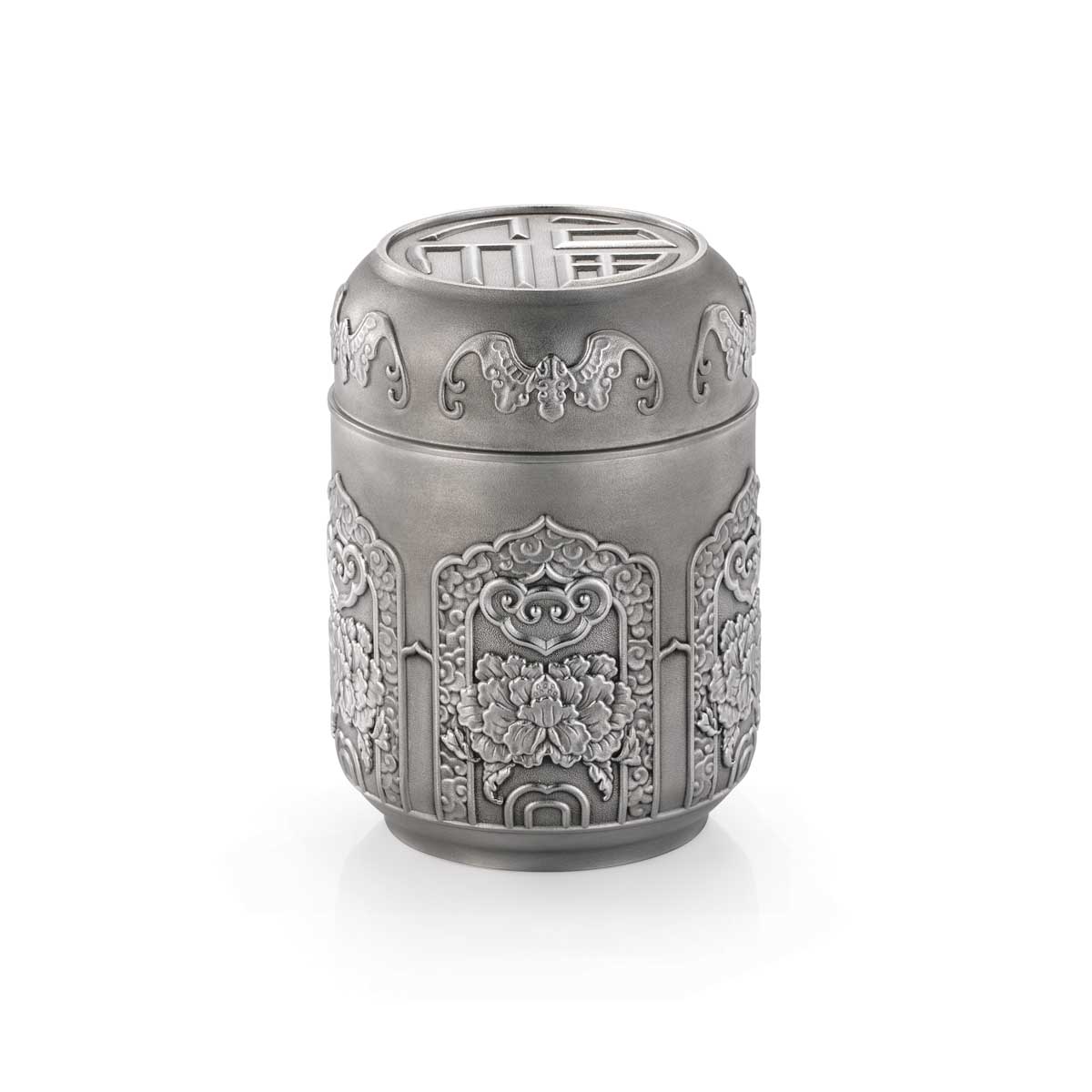 Gambar Royal Selangor Five Blessings Collection Pewter Tea Caddy SM Gift
