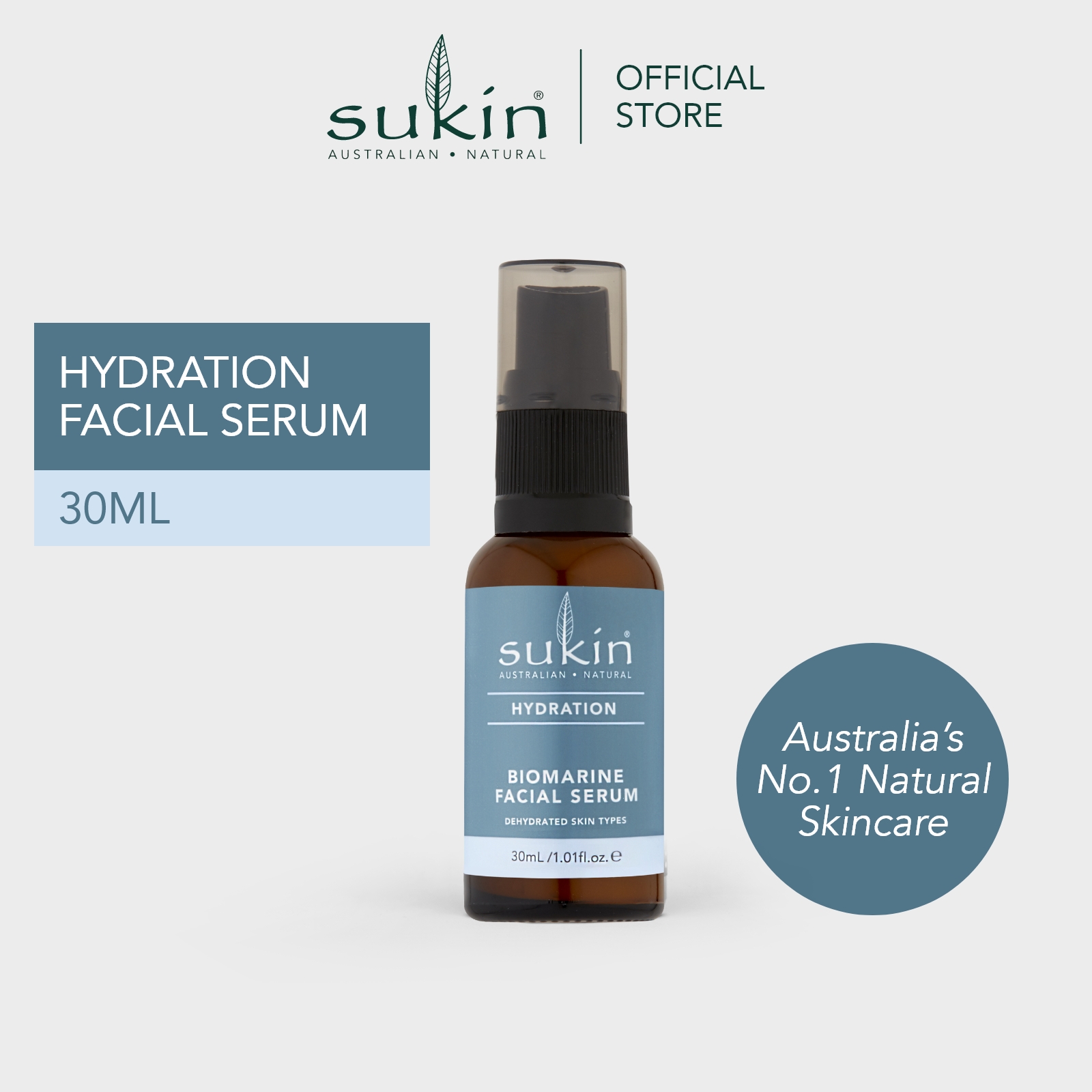 Gambar SUKIN BIOMARINE FACIAL SERUM  HYDRATION 30ML