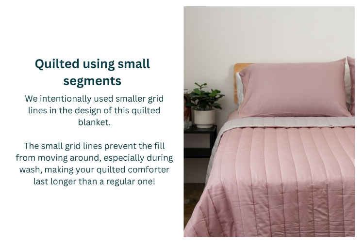 KAPAS LUXE | Quilted Comforter Set | TENCEL | 300TC | Include Bedsheet + Pillowcases · v3