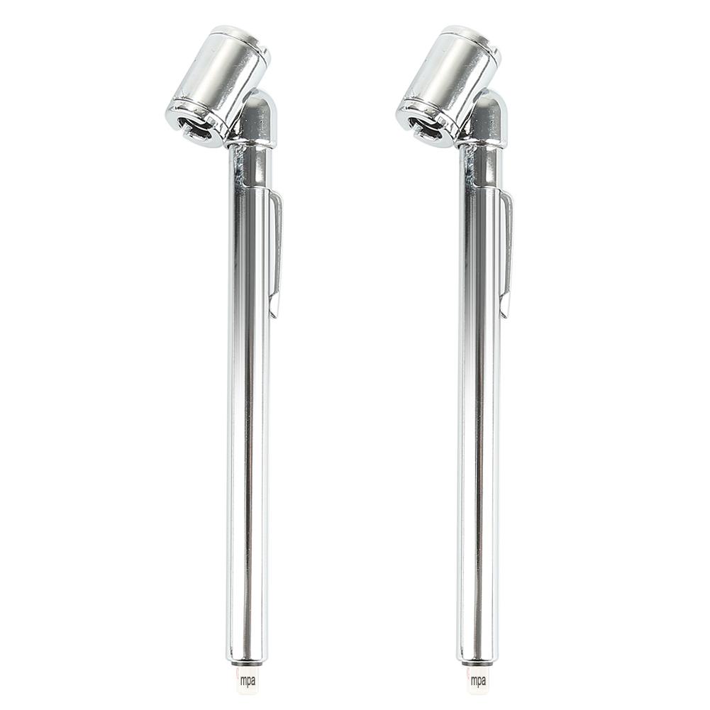 Moyaa 2 pcs แบบพกพา Air การทดสอบวัดความดันปากการถจักรยานยนต์ยางเครื่องทดสอบมิเตอร์ปากกา