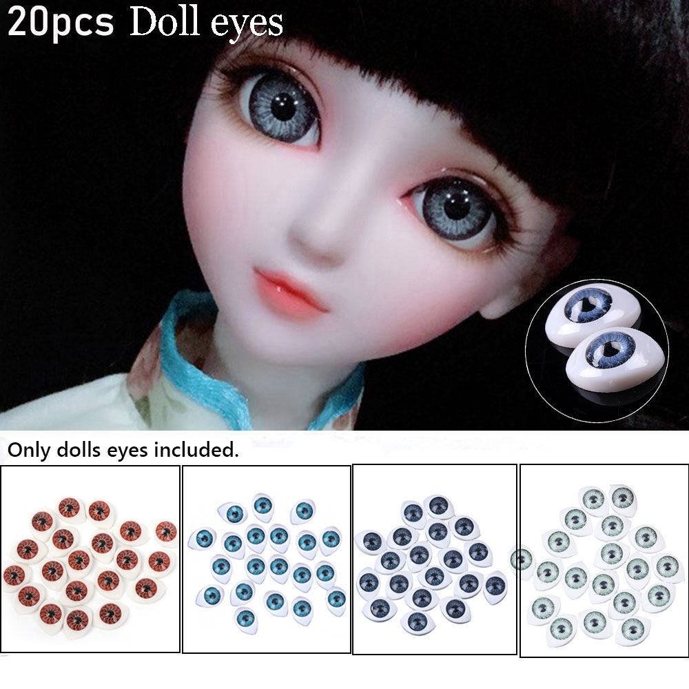 THEISM PERSECUTE64TH2 20pcs 4 colors Funny Puppet Making 4 sizes Accessories Doll Safety Eyes Dinosaur Eye DIY Craft