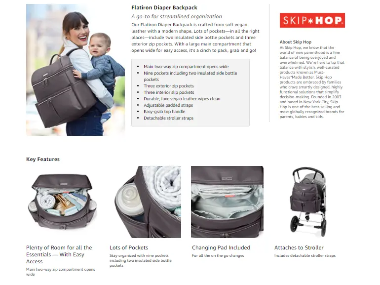 flatiron diaper backpack