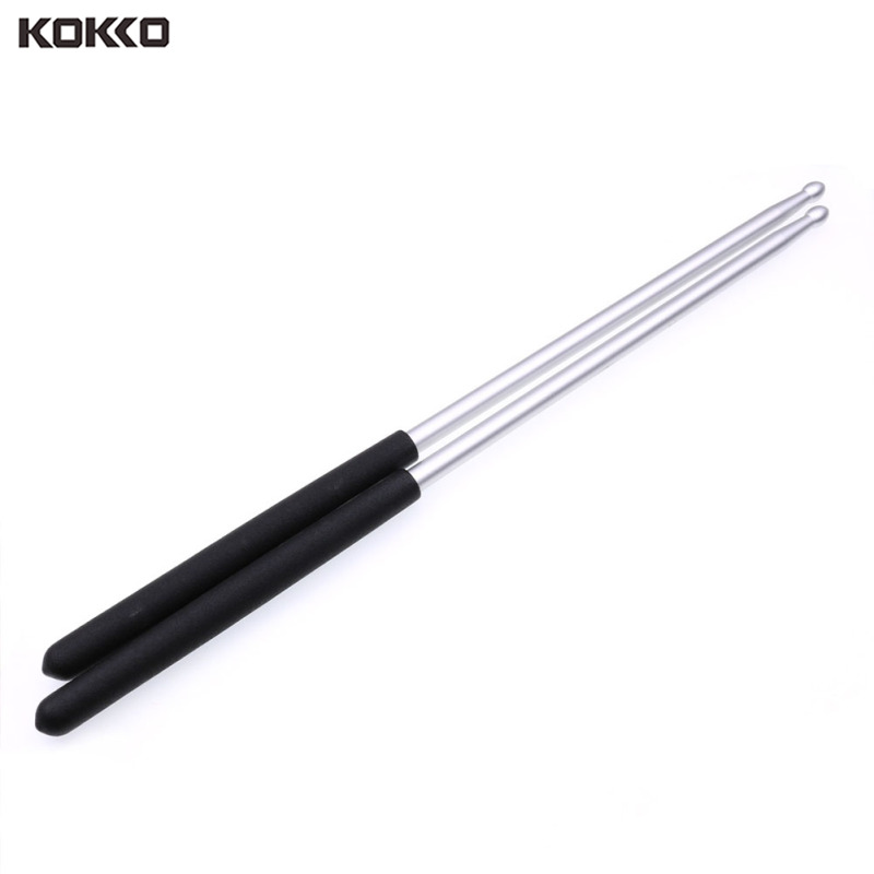 Kokko 2 chiếc dùi trống hợp kim nhôm dùi trống cho trống pad, bài tập luyện tập/đánh trống