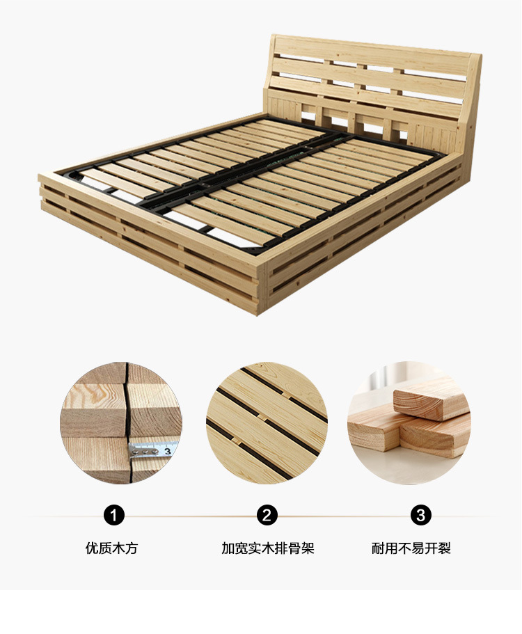 Italian Minimalist Leather Bed Modern Simple and Light Luxury Advanced Bed Master Bedroom Double Bed 1.8 M High End Atmosphere Marriage Bed · v3