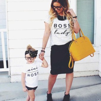 Baby Boys Girls Bodysuit Mini Boss Letter Print Romper - Intl April 2018 - 3 Baby Boys Girls Bodysuit mini boss letter print Romper - intl - 3