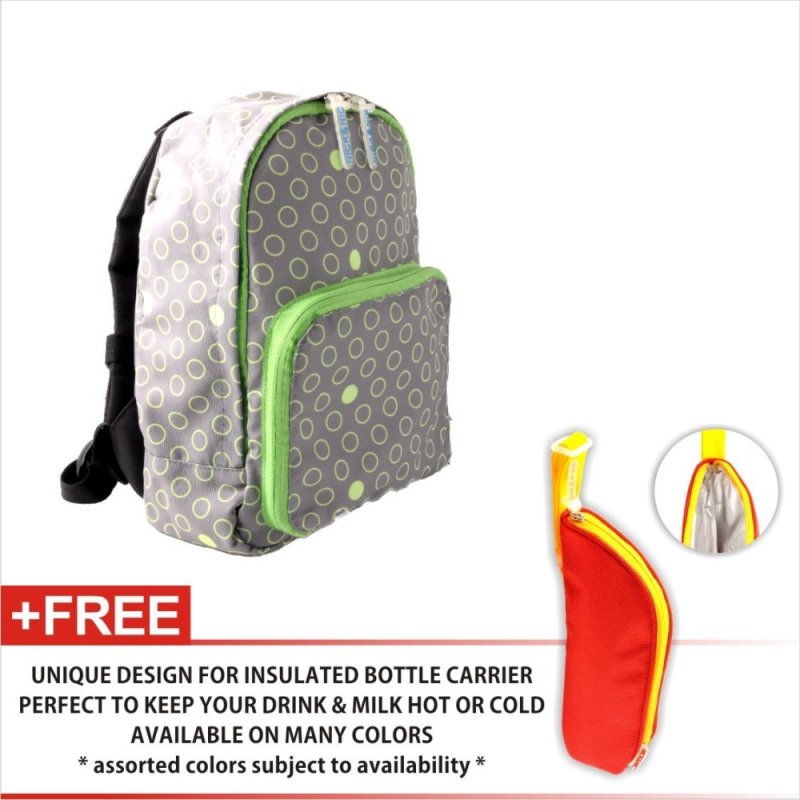 Nick & Nic Foldable Backpack Traveling Series Poka (Grey Green)