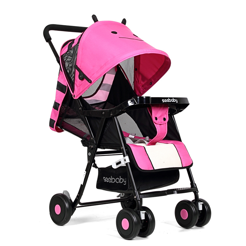 Seebaby QQ3 Lightweight Stroller (Little Bee Pink) Singapore