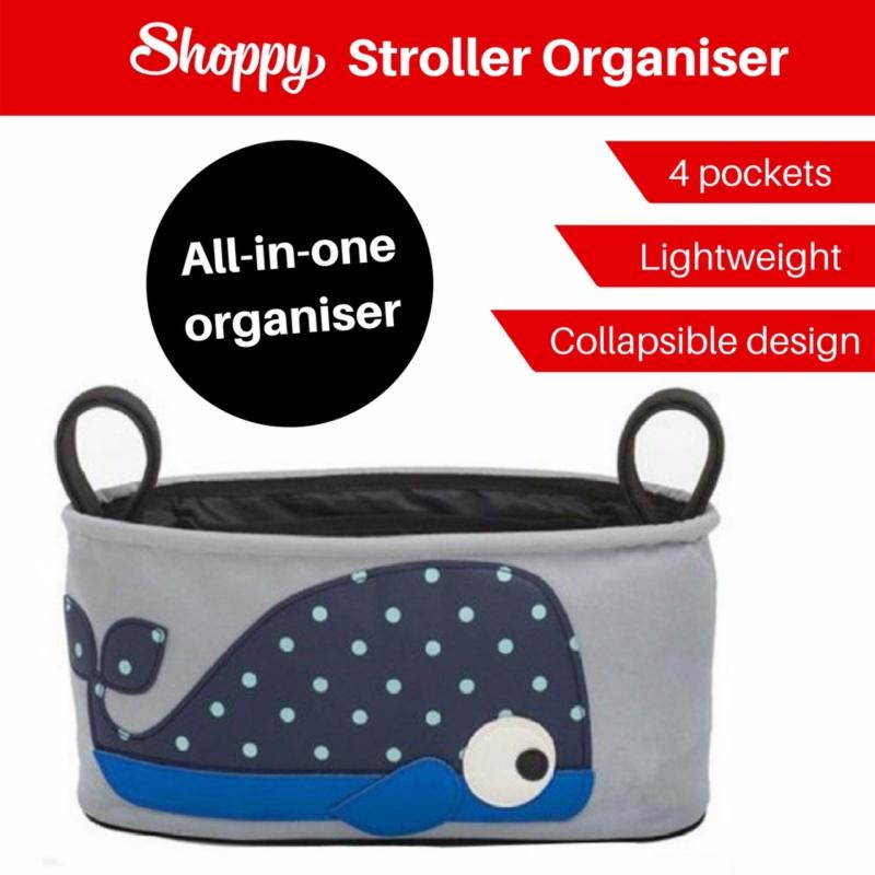 Shoppy Whale Pattern Stroller Organizer Basket Bag Singapore