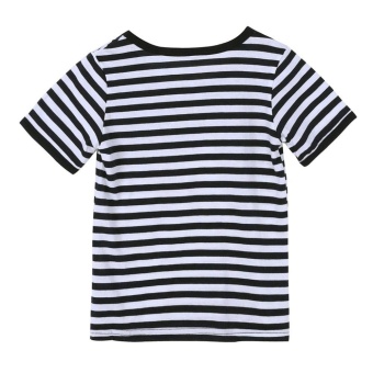 Summer Clothing Sets Kids Pants + Top Navy Stripe Tracksuit (90) -intl May 2018 - 3 Summer Clothing Sets Kids Pants + Top Navy Stripe Tracksuit (90) -intl - 3