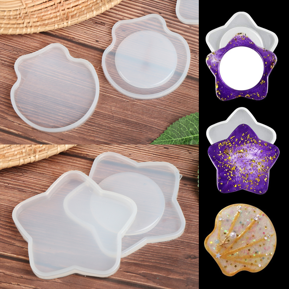 HELUVK DIY Casting Crafts Dropping Glue Epoxy Resin Comb Mold Pendant Mould Jewelry Making Tool Silicone Molds