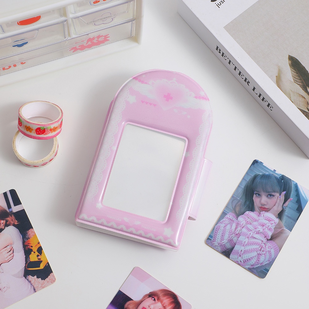 Ins 3 Inch Butterfly Photo Album 40 Pockets PVC Material Photocard Holder Korean Style Kpop idol Photocard Album Storage Card Mini Collect Book