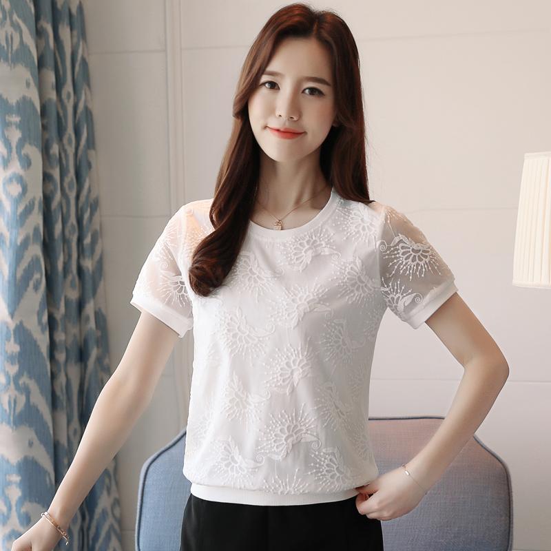 สีเดียวมีมาดแขนสั้นหญิงใหม่ฤดูร้อนเสื้อรองในเสื้อยืดสีขาวตั้งใจจงใจเสื้อเข้าได้หลายชุดเสื้อลูกไม้ สีเดียวมีมาดแขนสั้นหญิงใหม่ฤดูร้อนเสื้อรองในเสื้อยืดสีขาวตั้งใจจงใจเสื้อเข้าได้หลายชุดเสื้อลูกไม้