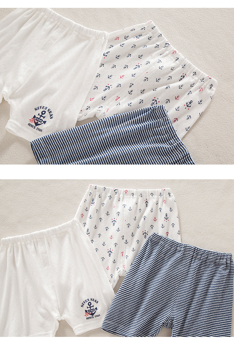 03 quần đùi thời trang phong cách đơn giản chất liệu 100% cotton cho bé trai 1-8 tuổi - intl 1