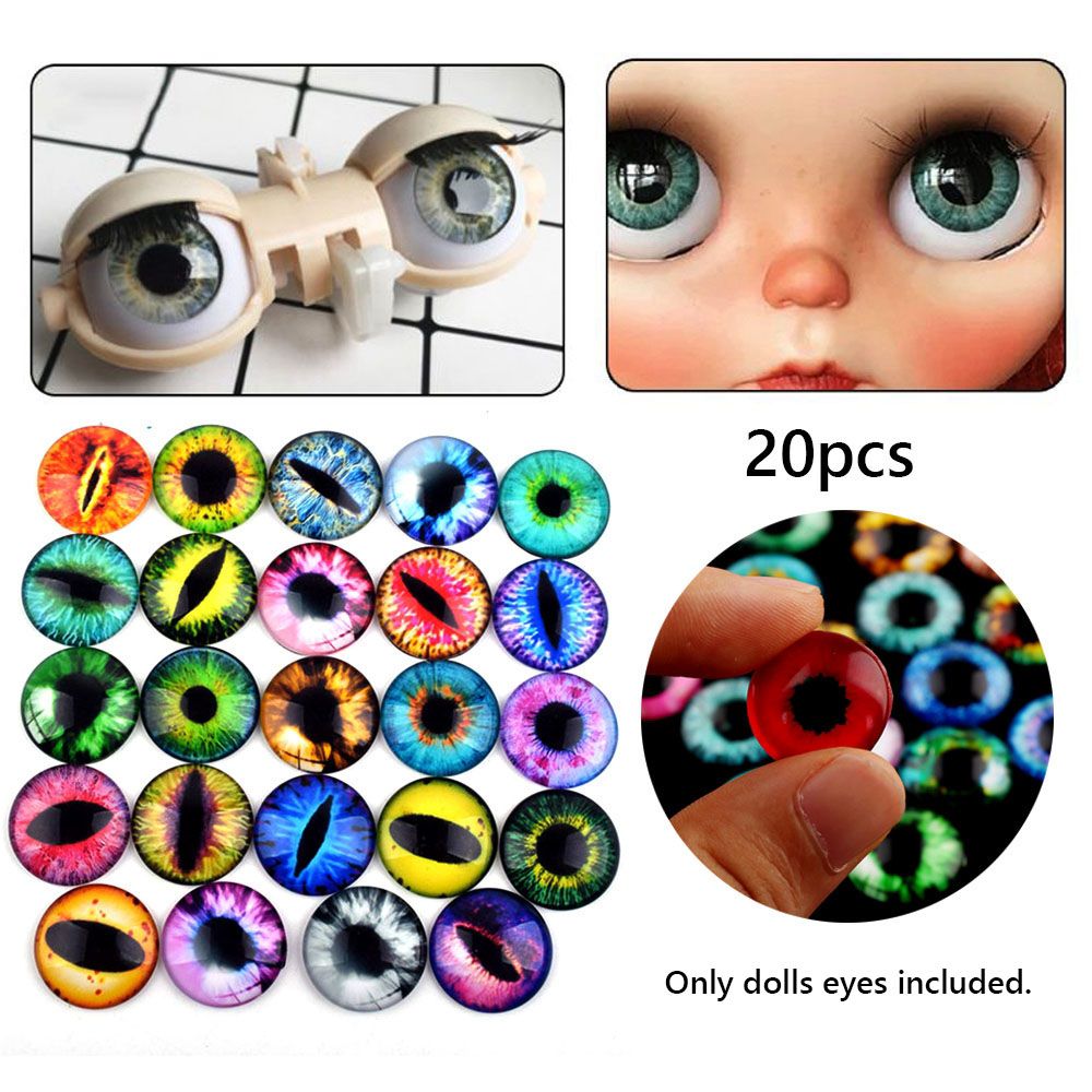 THEISM PERSECUTE64TH2 20pcs New Accessories Animal Funny DIY Crafts Time Gem Glass Dolls Eyes Eyeballs