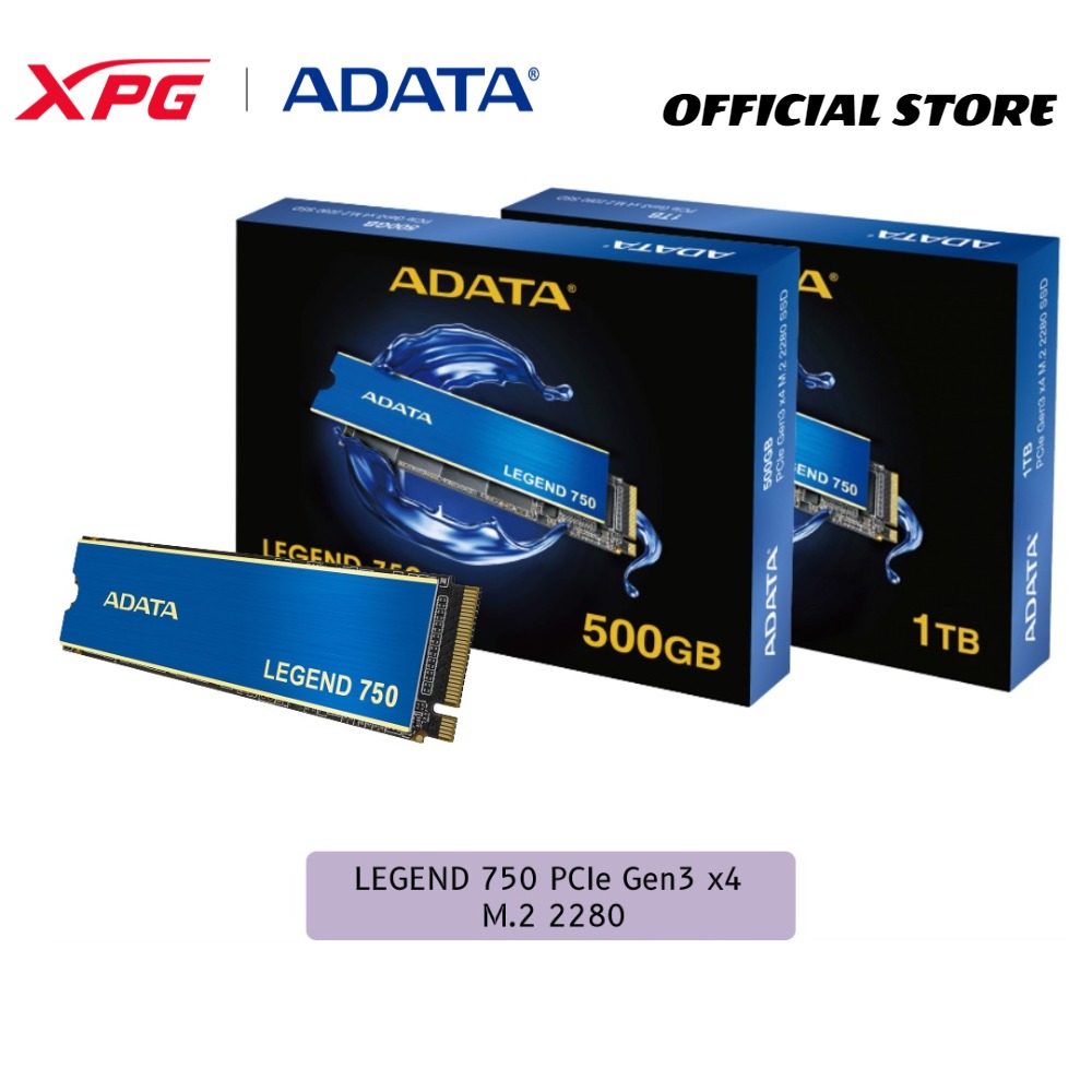 ADATA LEGEND 750 PCIe Gen3 x4 M.2 2280 Solid State Drive Read