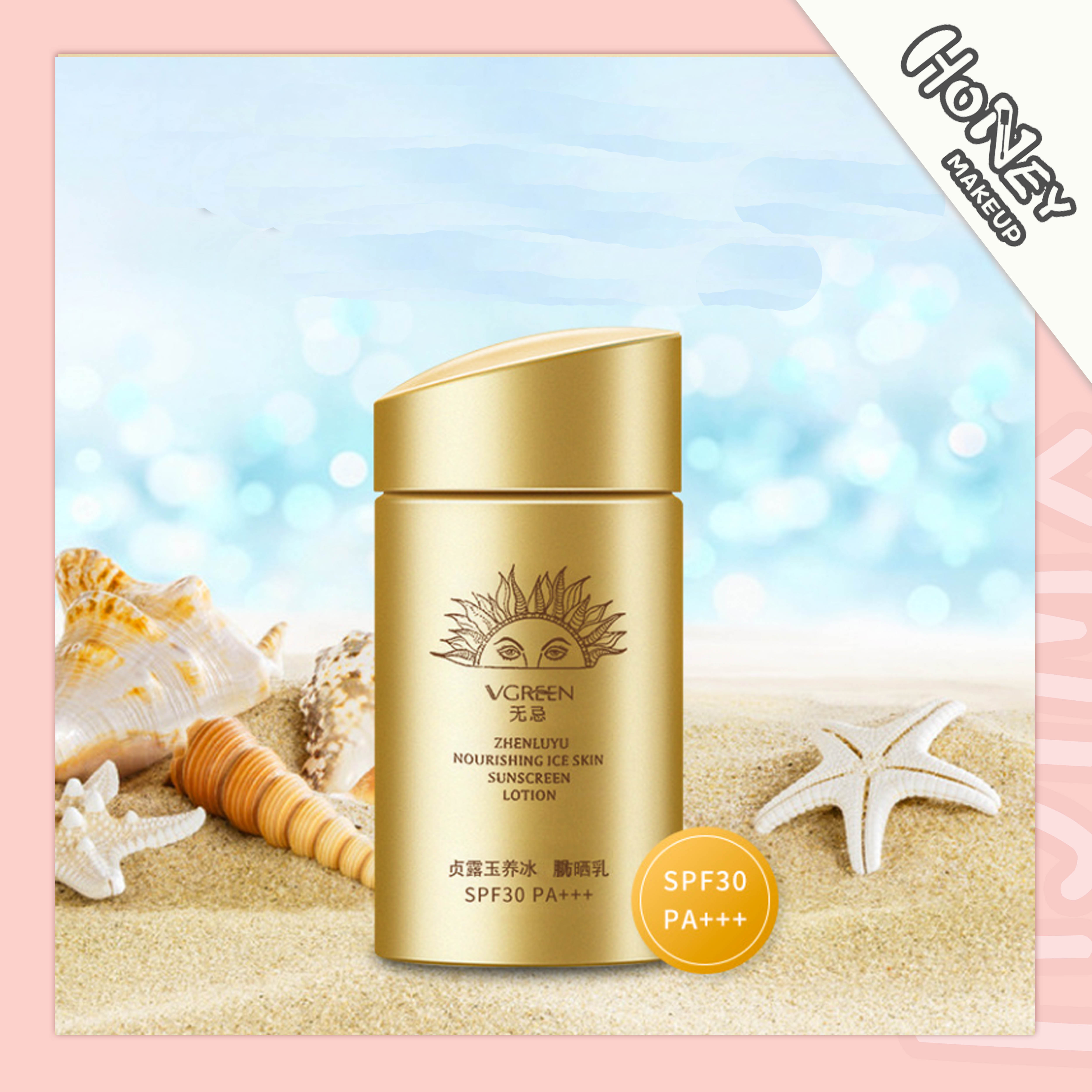 Gambar Honey Makeup Sunscreen SPA50+++ Men s and Women s Refreshing Non Greasy Base Cream UV Protection Sunscreen