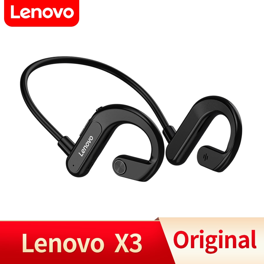 Lenovo X3 Bluetooth Earphone Sweatproof Sport Stereo Neck Over Ear Headset