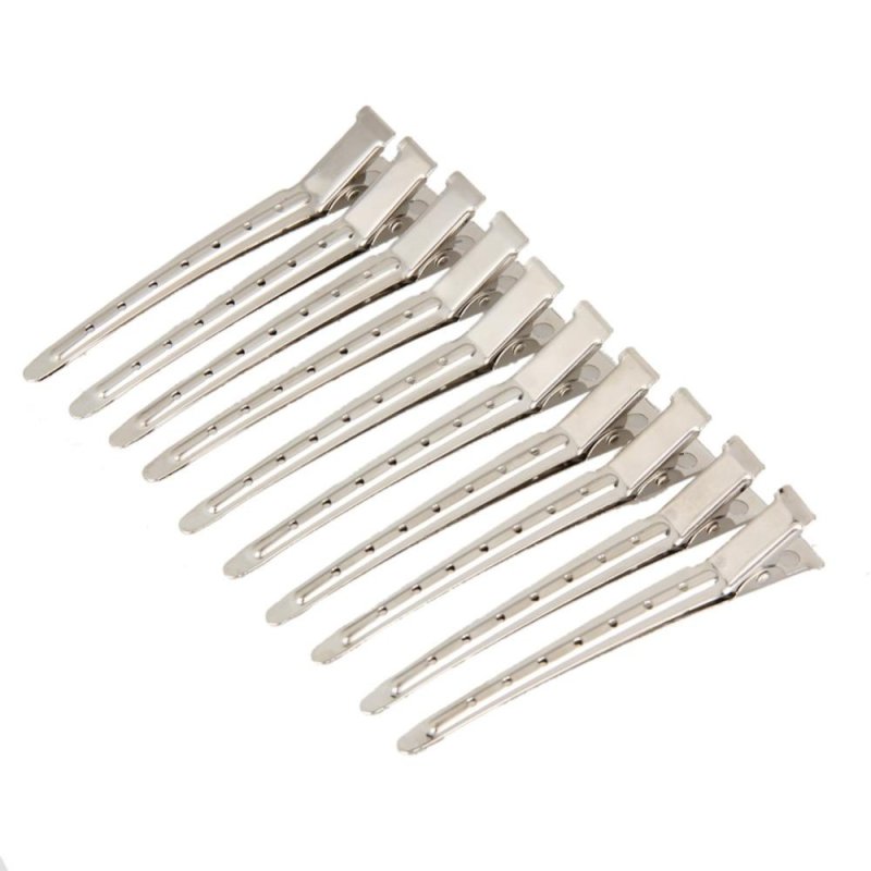 Buy 10pcs Hair Clips Hair Stainless Steel Hairdressing Sectioning Clips
Clamp (Silver) - intl Singapore