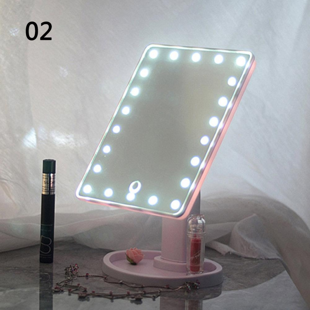 22 Led Touch Screen Makeup Mirror Tabletop Cosmetic Vanity Light 22 Led Touch Screen Makeup Mirror Tabletop Cosmetic Vanity Light Up Pink Intl Singapore