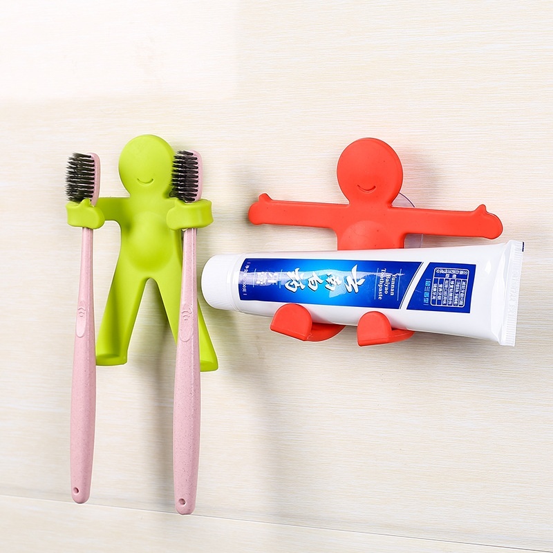 Buy 2PCS Creative Sims Hug Toothbrush, Toothpaste Rack, Sims, Multi-function Bathroom, Traceless Hook - intl Singapore