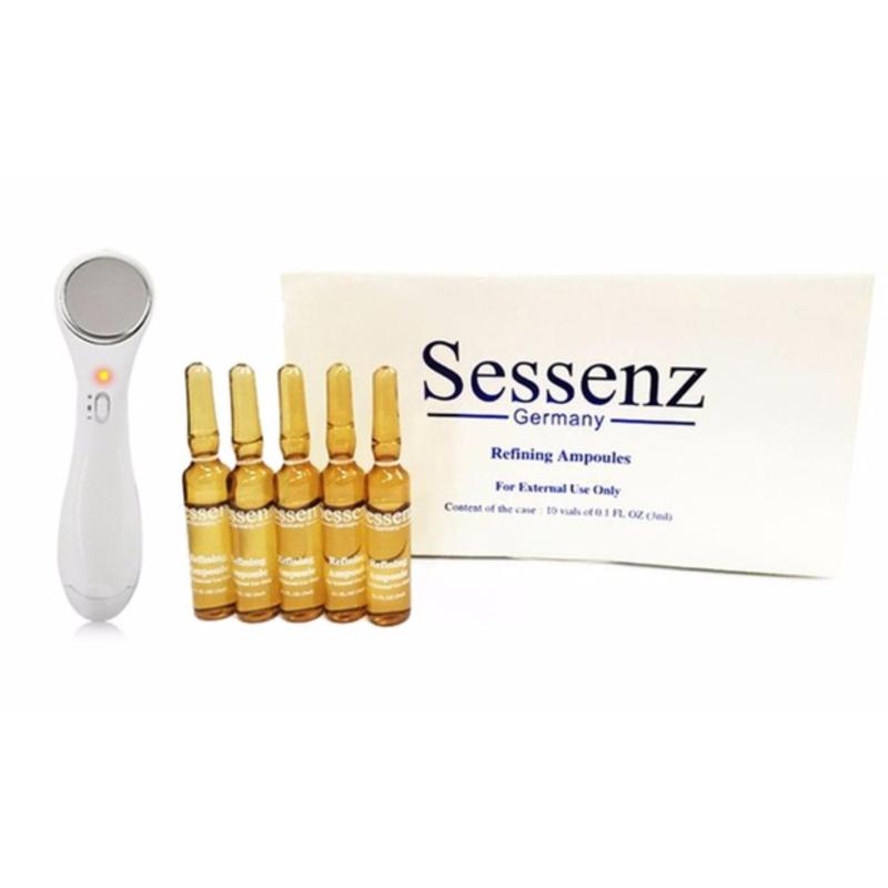 Buy A Box of 10 Sessenz Facial Ampoules + Ionic Face Massager Singapore