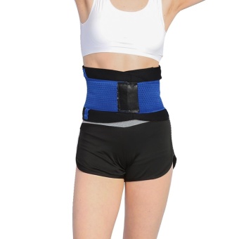 Adjustable Waist Guard Back Brace Support Protector Lumbar Belt(Blue-L) - Intl May 2018 - 4 Adjustable Waist Guard Back Brace Support Protector Lumbar Belt(Blue-L) - intl - 4
