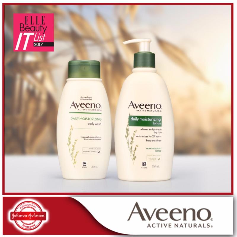 Buy Aveeno Body Wash Daily Moisturizing 354ml + Aveeno Body Lotion Daily Moisturizing 354ml Singapore