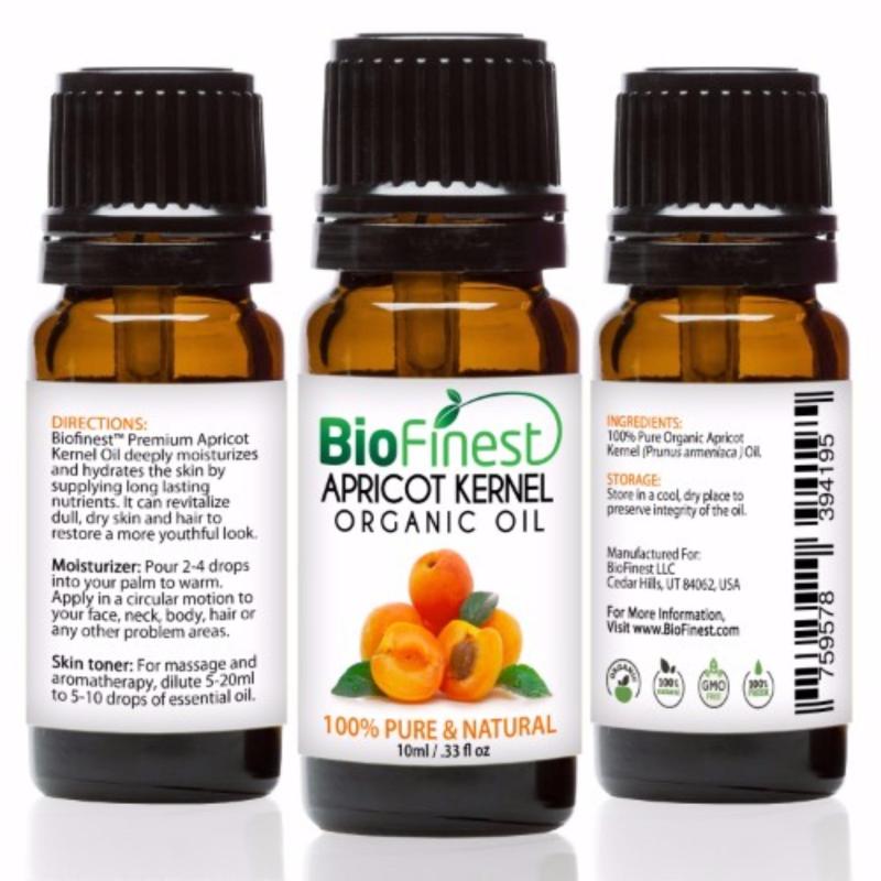 Buy Biofinest Apricot Kernel Organic Oil (100% Pure Organic Carrier
Oil) 10ml Singapore
