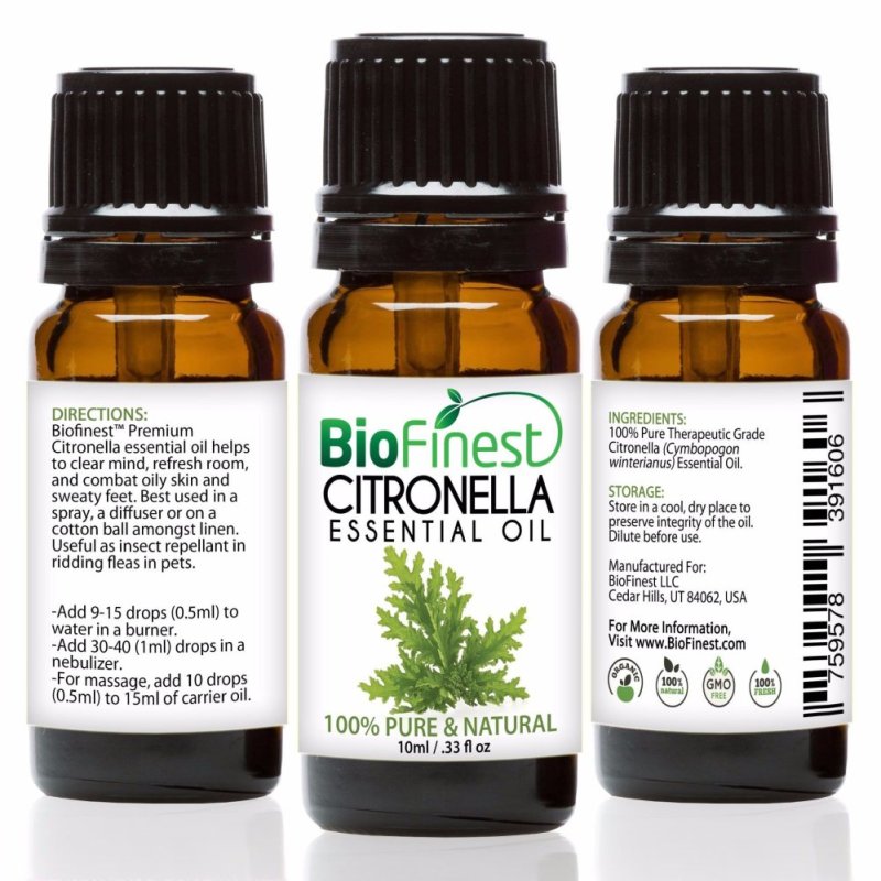 Buy Biofinest Citronella Essential Oil (100% Pure Therapeutic Grade) 10ml Singapore