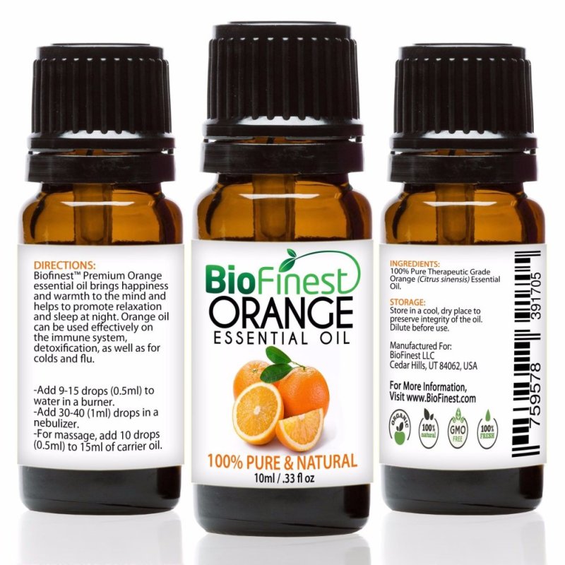 Buy Biofinest Orange Essential Oil (100% Pure Therapeutic Grade) 10ml Singapore