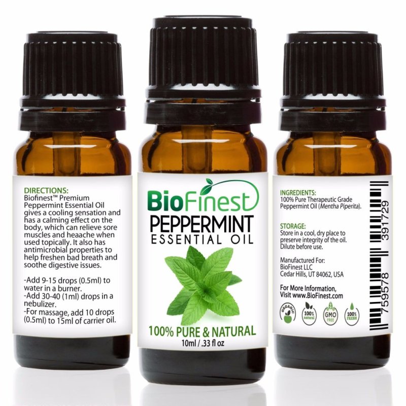 Buy Biofinest Peppermint Essential Oil (100% Pure Therapeutic Grade) 10ml Singapore