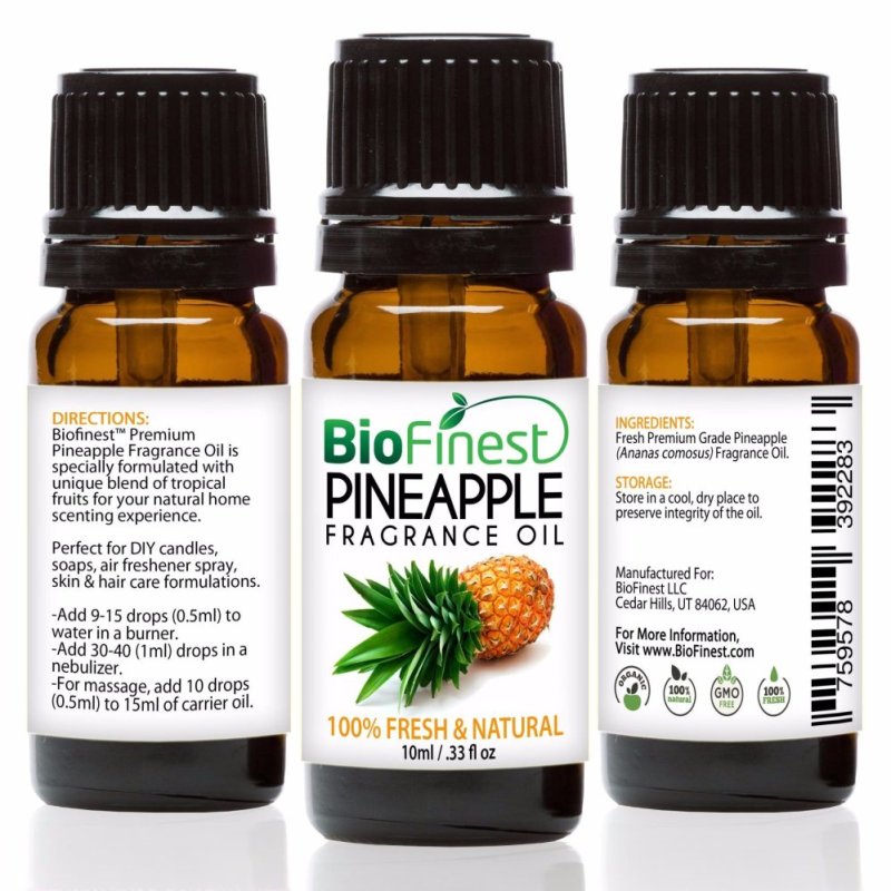Buy Biofinest Pineapple Fragrance Oil (100% Fresh and Natural Aroma Oil) 10ml Singapore
